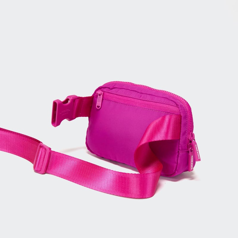 Pander Two Way Zipper Fanny Pack Nylon Everywhere Belt Bag for Women, Water Repellent Waist Packs, Crossbody Bags with Adjustable Strap (Grape Purple) - Image 4